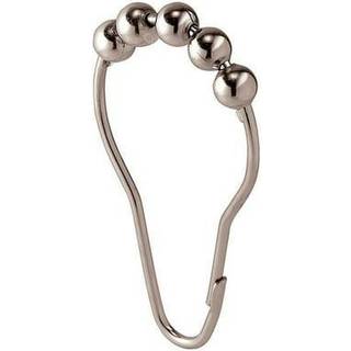 Idesign Metal Roller Broesforh?ngsringe/kroge til standardst?nger i master g?stebarns badev?relse 1,5 """" x 0,25 """" x 3 """" S?t p? 12 - Chrome