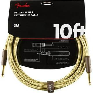 Fender Deluxe Guitar Kabel (Tweed, 3m)