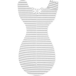 Swaddledesigns overgangs swaddle s?k med arme op halvl?ngde ?rmer og vante manchetter gr? striber medium 3-6mo 14-21 lbs (for?ldres valg af prise