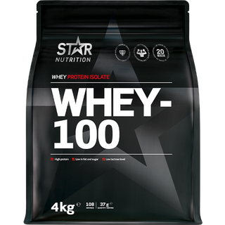 Star Nutrition Whey-100, 4 kg (Jordgubb)