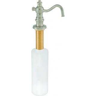 Westbrass Victorian Style Kitchen Sink Soap/Lotion Dispenser Satin Nickel D2176-07