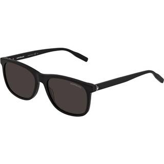 Montblanc Mand MB0013S 001 Occhiali da sole Acetat Sort Grå Firkantet Normal