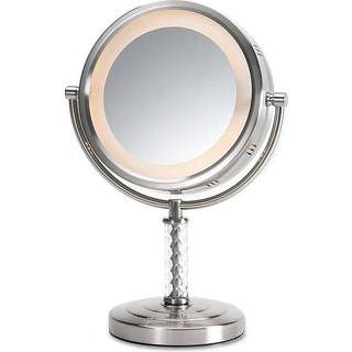 JERDON STYLE HL856MNC 8 IN.- 6X-1X OPLYSET TABLE TOP MIRROR- NICKEL- Højde 14 tommer.