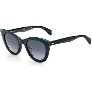 Rag & Bone RNB1042/G/S 3U5/9O 49 Solbriller Kvinder Grøn - Transparent Grey Green - 49mm