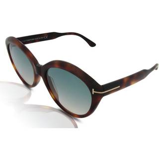 Tom Ford FT0763 MAXINE 53P 56 Solbriller Kvinder Tortoiseshell - Blonde Havana - 56mm