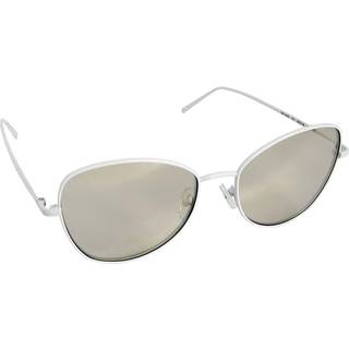 DKNY DK104S 101 55 Solbriller Kvinder Hvid - White - 55mm