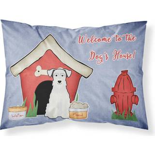 """" Caroline's Treasures Dog House Collection Miniature Schanuzer White Fabric Standard Pillowcase BB2807Pillowcase Multicolor """"