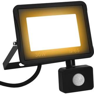 LED-projektør med sensor 30 W varm hvid
