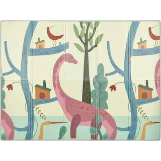 Dream On Me Play Time Reversible Baby Play Mat Foldbar ekstra stor tyk skum Crawling Playmats til småbørn Vandtæt bærbar playmat Goofy Den