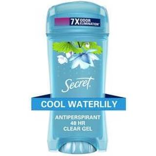 Secret Fresh Clear Gel antiperspirant og deodorant til kvinder, Cool Waterlily, 48-timers beskyttelse, 74 g