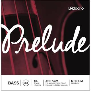 D'Addario Prelude Bass String Set 1/4 skala medium spænding