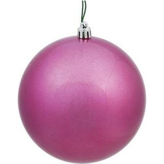 Vickerman N591545DCV Candy Ball Ornamenter med knustfast UV-resistent forudboret hætte Sikret og grøn blomstertråd i 4 pr. Taske 6 """" Mauve