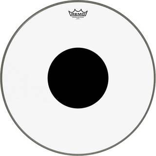 Fjernkontrolleret lyd Clear Black Dot Bastrommehoved - Top Black Dot 20""""