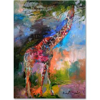 Varumärke Fine Art Giraffe Artwork av Richard Wallich 8 By 24-tum