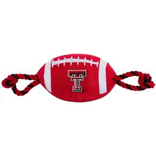 K?ledyr f?rst Texas Tech Football Dog leget?j Tough Quality Nylon Materials Strong Pull Ropes Inner Squeaker Collegiate Team Color