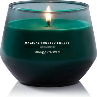 Yankee Candle Studio Medium Candle Magical Frosted Forest 10 Oz: Langvarig essentiel essentiel olie duftende soja voksblandingslys | 40-65 timers