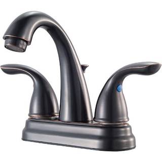 Pfister Pfirst Series Badev?relse Sink vandhaner 4-tommer Centerset 2-h?ndtag 3-huller Tuscan Bronze Finish LG148700Y