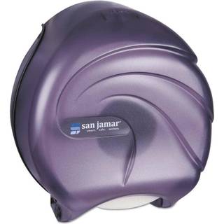 San Jamar Oceans Plastic Single Jumbo Bath Viss Dispenser 3.25 """" Core Black Pearl 1 Count (Pack of 1)