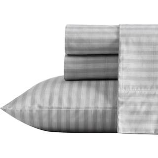 Nautica - Twin Sheets Bomuld Percale Senget?j S?t Fuldt elastisk Ideal Dorm Essentials (Michael Plaid Grey Twin)