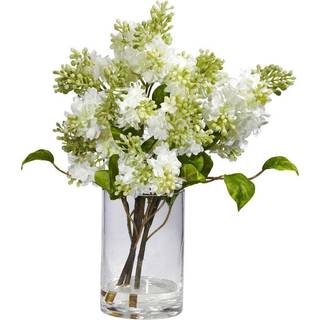 Nästan naturlig lila silkblommor arrangemang