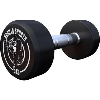 Gorilla Sports Håndvægte GS Gummi - 2,5-40 kg Vægt 5 kg
