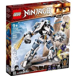 LEGO® NINJAGO 71738 Zanes Titan Battle Mech, Ninja Building Legetøj, Minifigurer