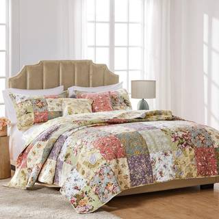 Grønland hjem blomstrende prairie quilt sæt fuld/dronning (5 stykke) multi