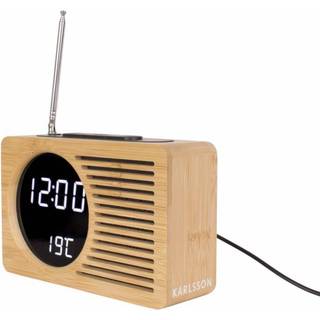 Karlsson Retro clockradio brun