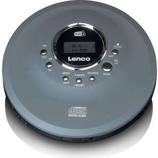 Lenco CD-400GY - Portable CD/ MP3 player for CD CD-R CD-RW - Gray