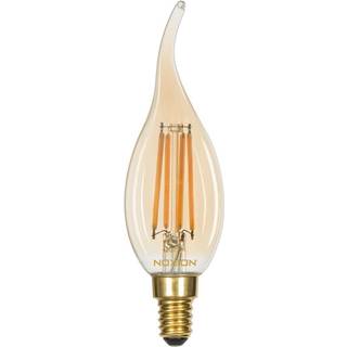 Noxion Lucent LED E14 Bøjet Tip Kerte filament Rav 4.1W 350lm - 822 ekstra varm hvid | dæmpbar - erstatter 40W