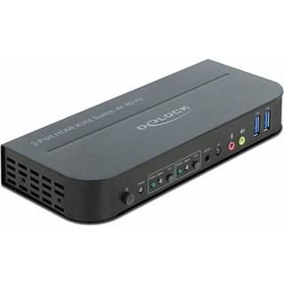 DeLOCK HDMI KVM Switch 4K 60 Hz with USB 3.0 and Audio
