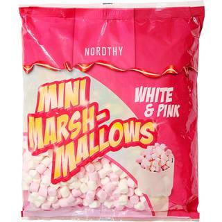 Nordthy Mini Marshmallows rød/hvid 675 g 1 stk.