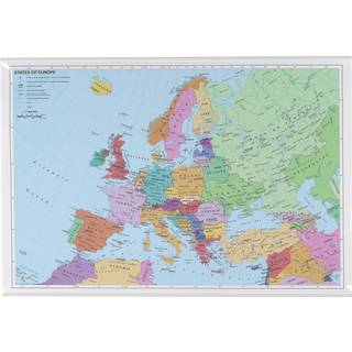 Europa kort 97 x 67 cm.
