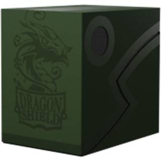 Dragon Shield Card Deck Box - Double Shell: Forest Green/Black - Holdbar og robust TCG OCG -kortopbevaring - Kompatibel med Pokemon Yugioh Comman