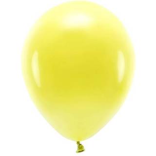 100 stk. Økologiske balloner gul 12" biologisk nedbrydelig latex - Perfekt til fest og dekoration