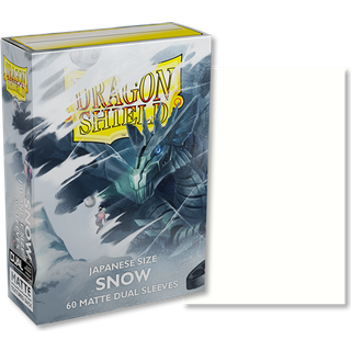 Dragon Shield Japanese size Dual Matte Sleeves - Snow 'Nirin' (60 Sleeves)