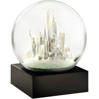 CoolSnowGlobes New York City White Snow Globe – Ikoniske landemærker og skjulte skatte i Den Store Æble