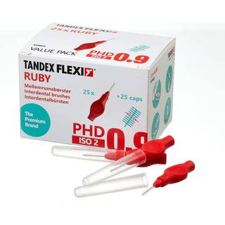Tandex Flexi 25 stk. Mellemrumsbørster ISO 2 RUBY
