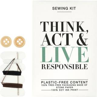 Think Act & Live Sysæt Responsible med nål sikkerhedsnål tråd og knapper