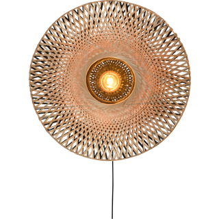 GOOD & MOJO Kalimantan væg, natur/sort, Ø 87cm