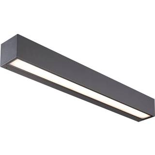 Lucande LED-væglampe Lengo, 50 cm, antracit, ned, CCT
