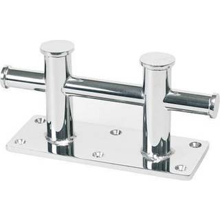 Bro-poller, dobbelt, 180 mm, rustfrit stål