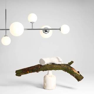 Pendellampe Dione, 6 lyskilder, krom