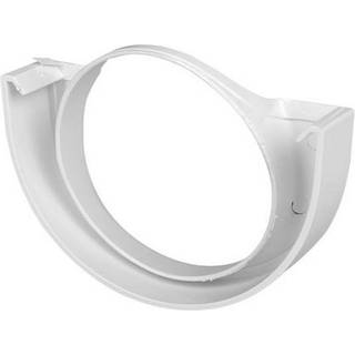 Plastmo endebund med hul, PVC, hvid - nr. 10/Ø75 mm
