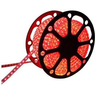 FORÅRSUDSALG - Aigostar - 5050 - 230V LED Bånd - Rød - IP65 - 50 meter rulle - 6W/m