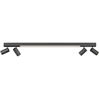 LED-loftlampe PURE Lines, 120 cm, antracit, fjernbetjening