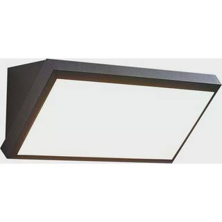 Lindby udendørs LED-væglampe Abby, sensor, IP65, mørkegrå