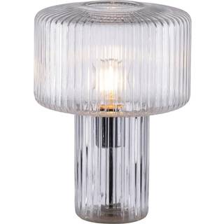 Paul Neuhaus Fungus bordlampe, transparent, glas, 34 cm