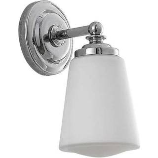 Arcchio Mahdi væglampe til badeværelset, krom, glas, 11 cm, IP44
