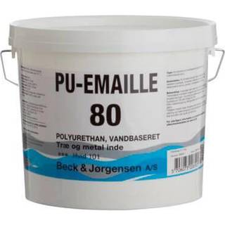 B&J PU-Emaille 80, Træværks maling Glans 80 - 2,7 L